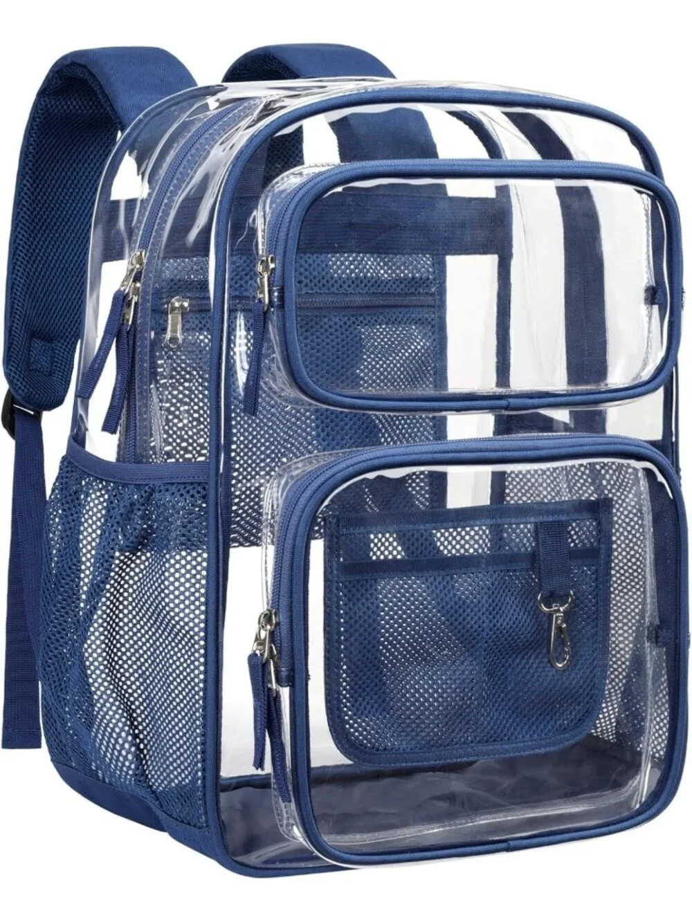 Heavy Duty Clear Backpack for School - 17 Inch Transparent Bookbag, Durable